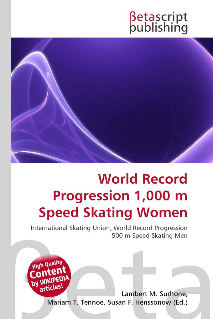 World Record Progression 1000 m Speed Skating Women