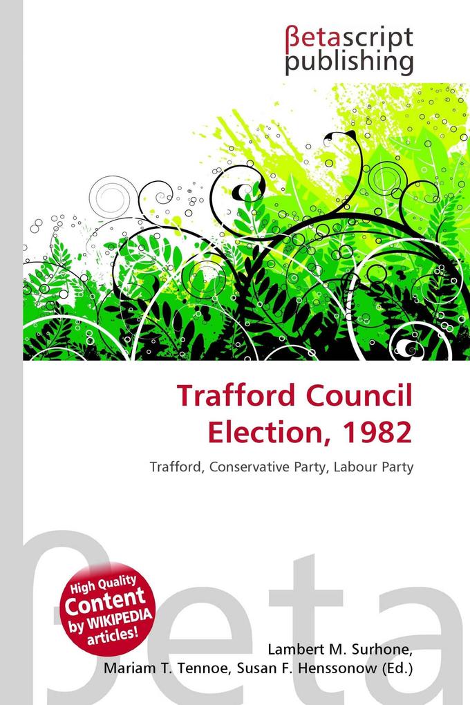 Trafford Council Election 1982