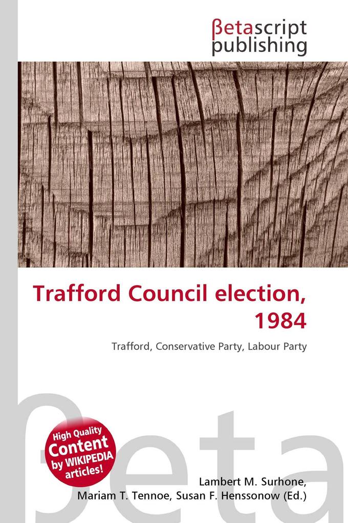 Trafford Council election 1984