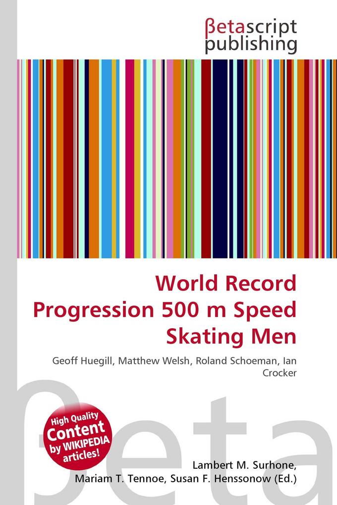 World Record Progression 500 m Speed Skating Men