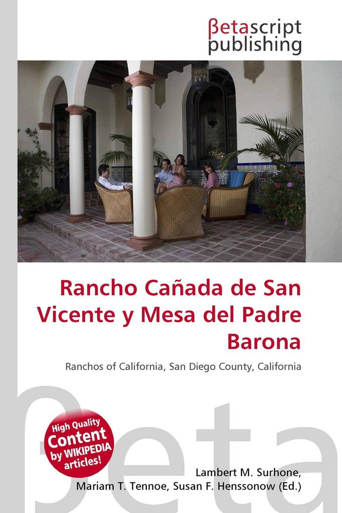 Rancho Cañada de San Vicente y Mesa del Padre Barona