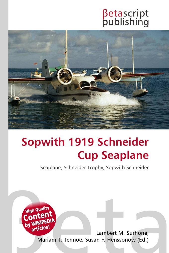 Sopwith 1919 Schneider Cup Seaplane