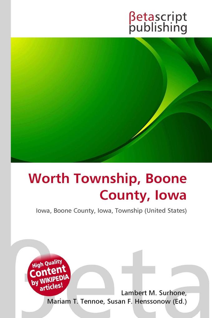 Worth Township Boone County Iowa