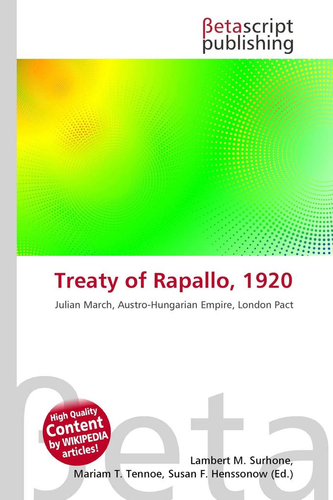 Treaty of Rapallo 1920