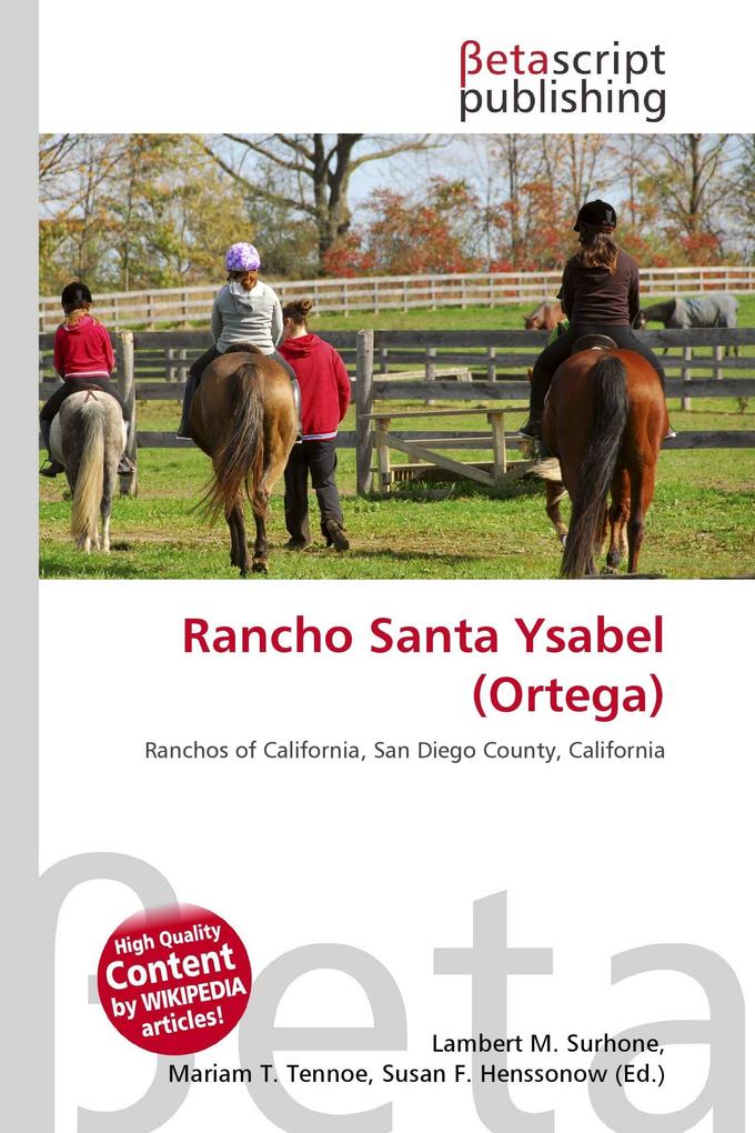 Rancho Santa Ysabel (Ortega)