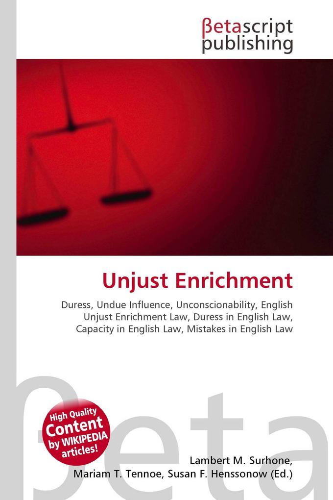 Unjust Enrichment