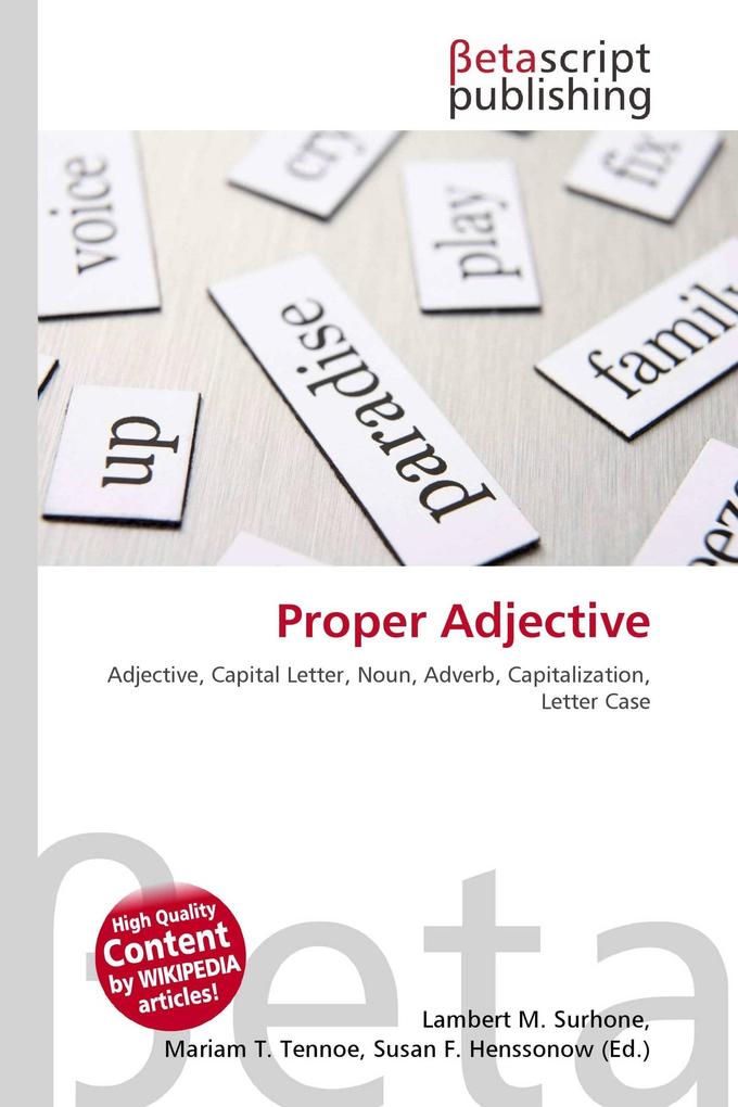 Proper Adjective