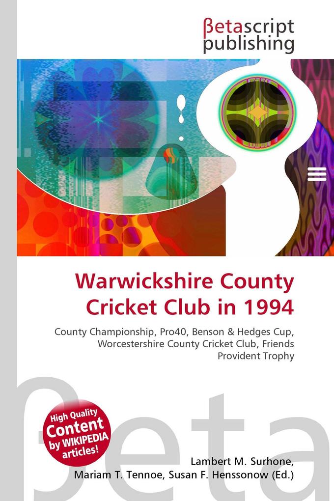 Warwickshire County Cricket Club in 1994