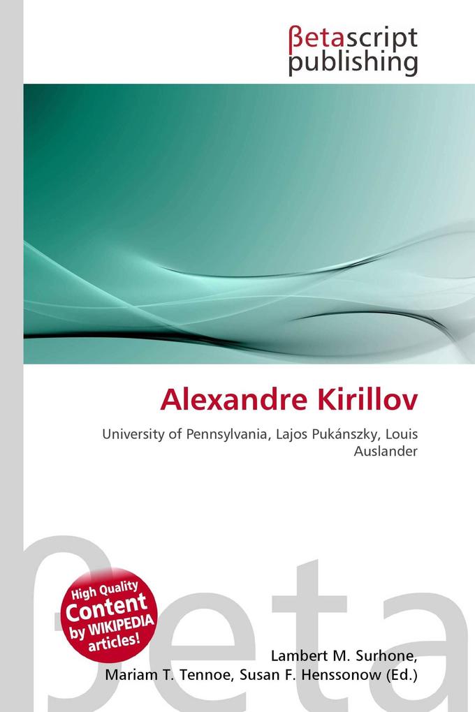 Alexandre Kirillov