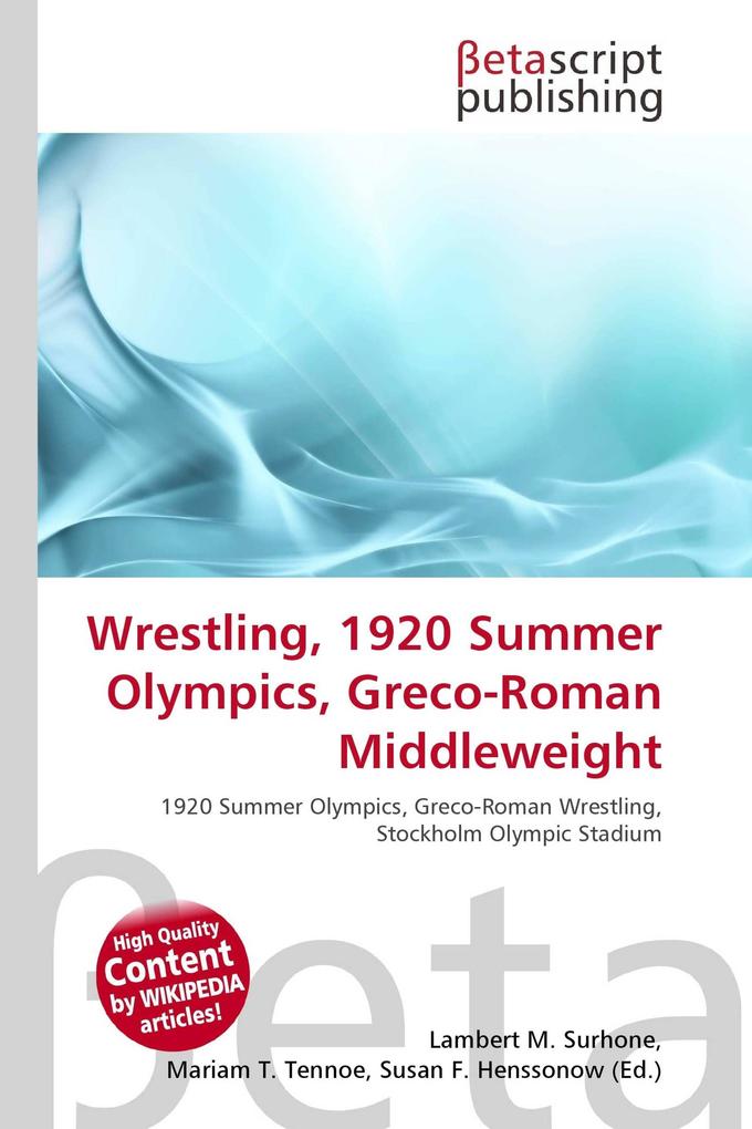 Wrestling 1920 Summer Olympics Greco-Roman Middleweight