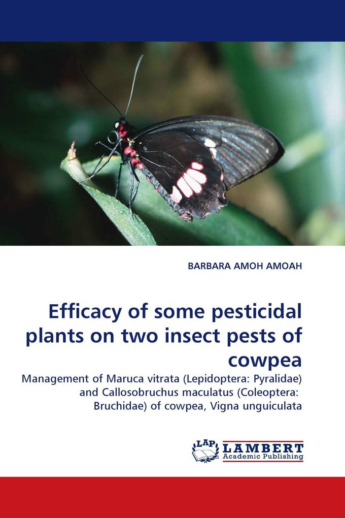 Efficacy of some pesticidal plants on two insect pests of cowpea