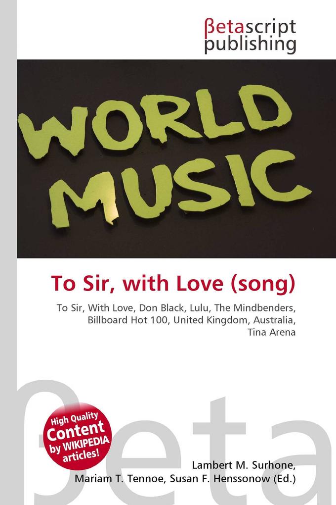 To Sir with Love (song)