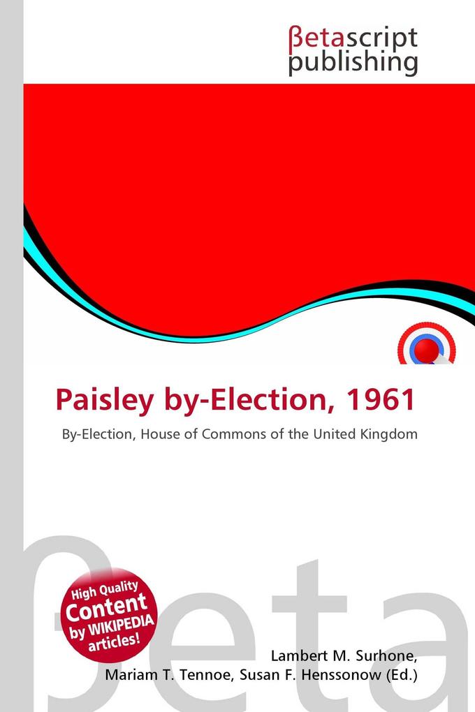 Paisley by-Election 1961