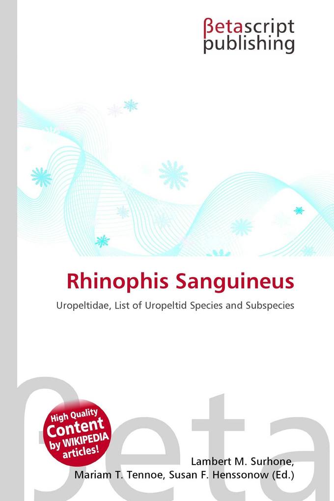 Rhinophis Sanguineus
