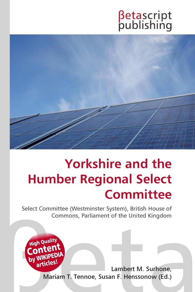 Yorkshire and the Humber Regional Select Committee