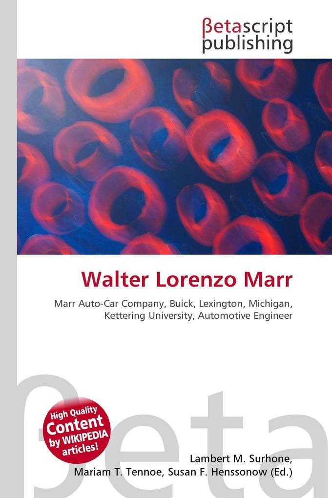 Walter Lorenzo Marr