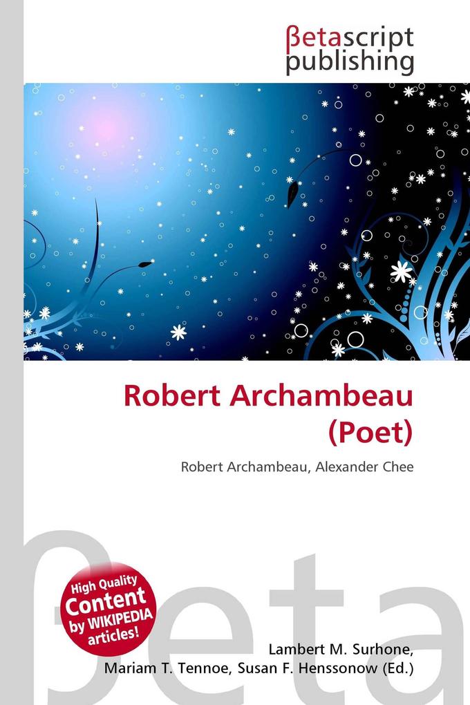 Robert Archambeau (Poet)