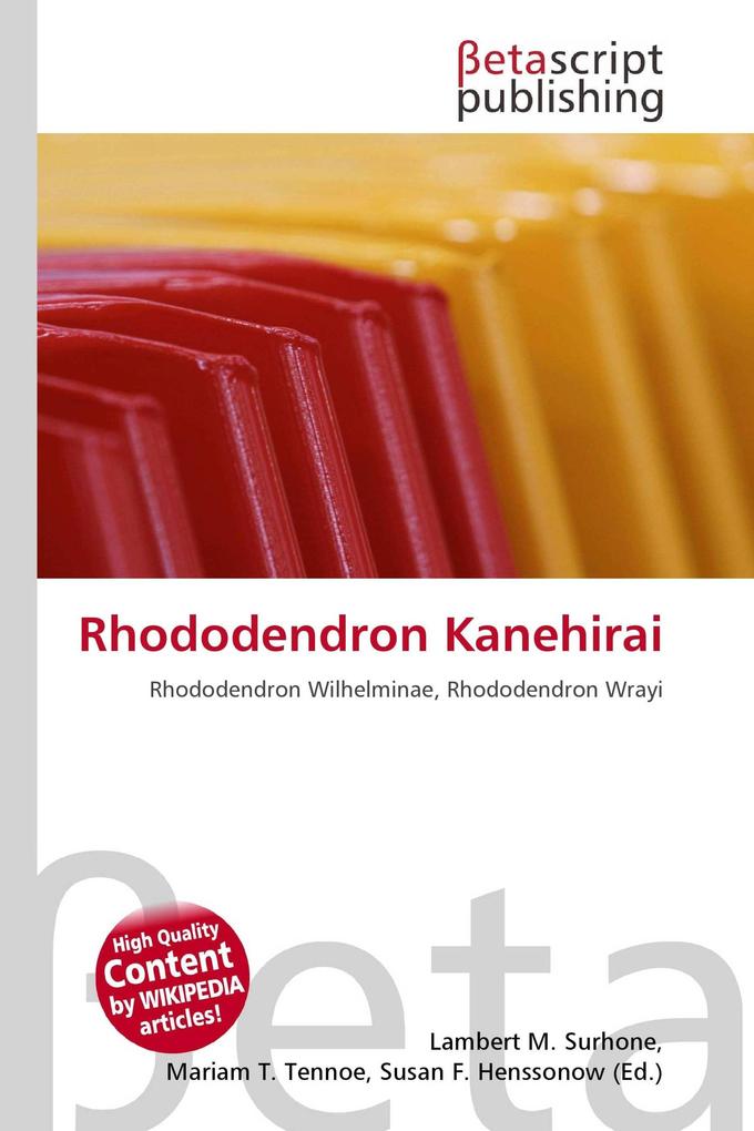 Rhododendron Kanehirai