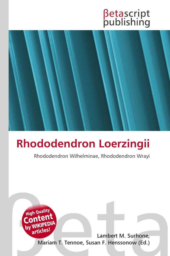 Rhododendron Loerzingii