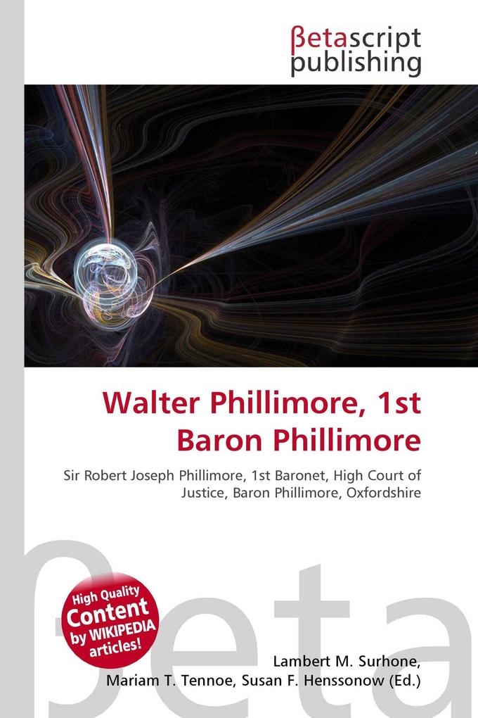 Walter Phillimore 1st Baron Phillimore