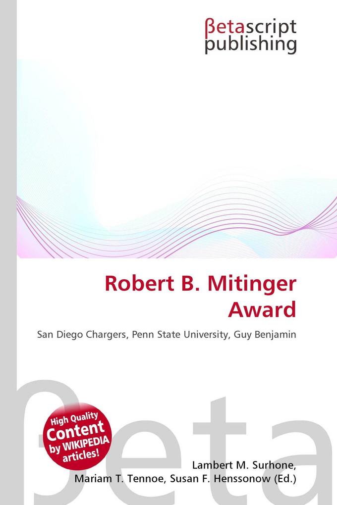 Robert B. Mitinger Award