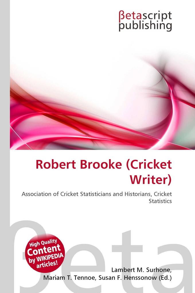 Robert Brooke (Cricket Writer)