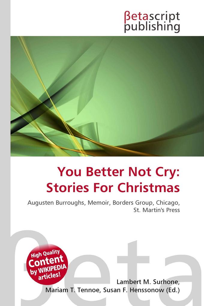 You Better Not Cry: Stories For Christmas