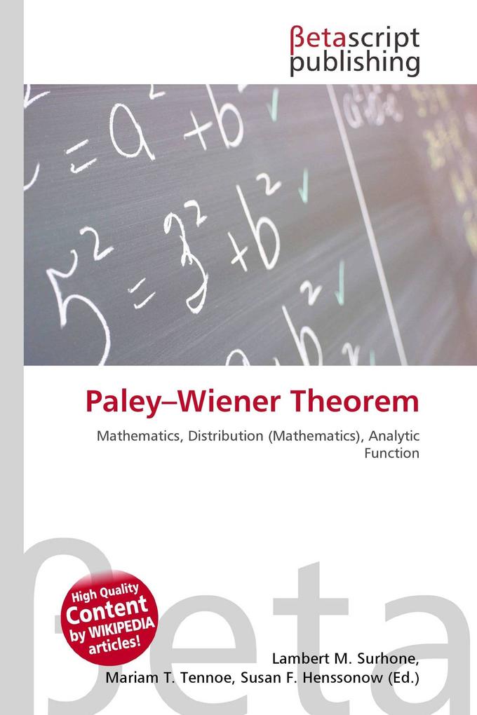 Paley-Wiener Theorem