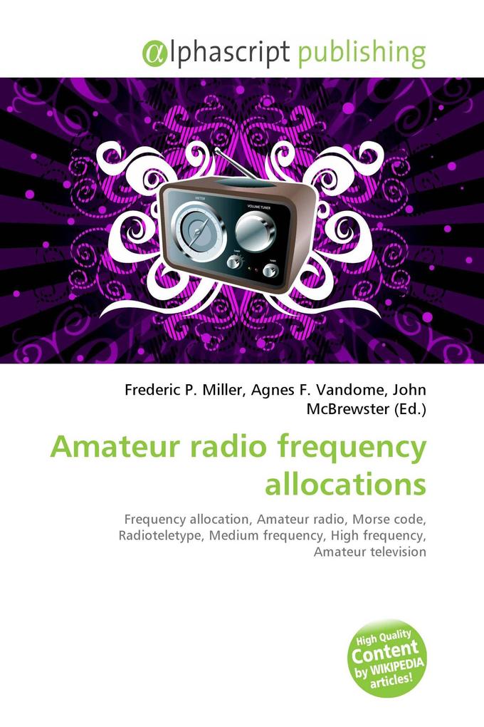 Amateur radio frequency allocations