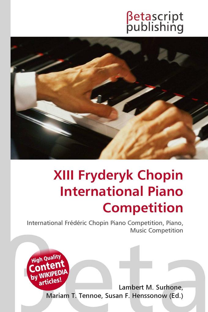 XIII Fryderyk Chopin International Piano Competition