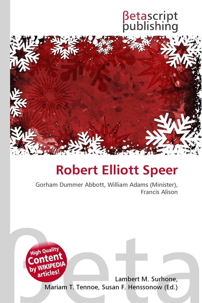 Robert Elliott Speer