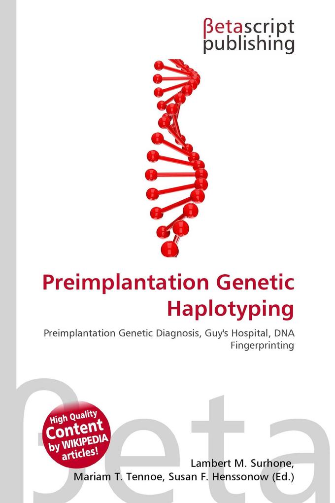Preimplantation Genetic Haplotyping
