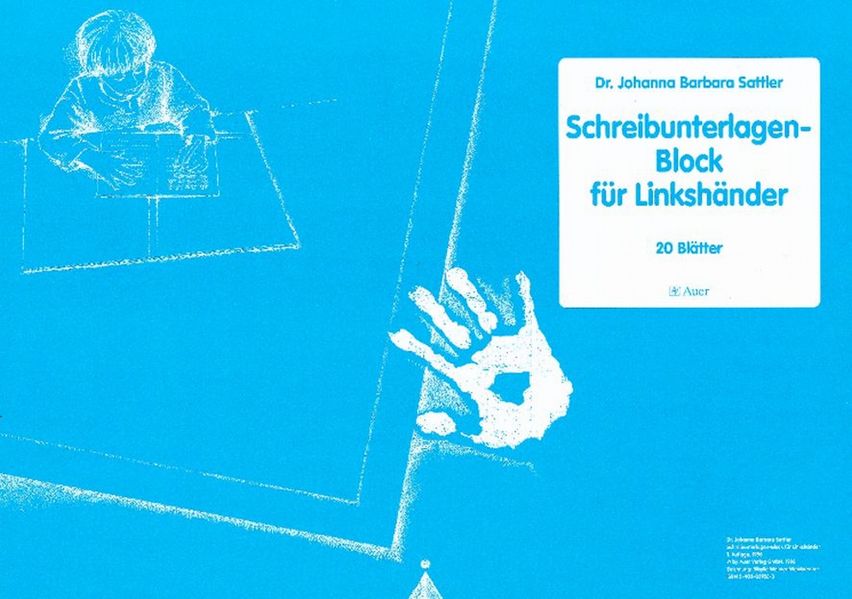 Auer Verlag I.d.aap Lw Schreibunterlagenblock Für Linkshänder