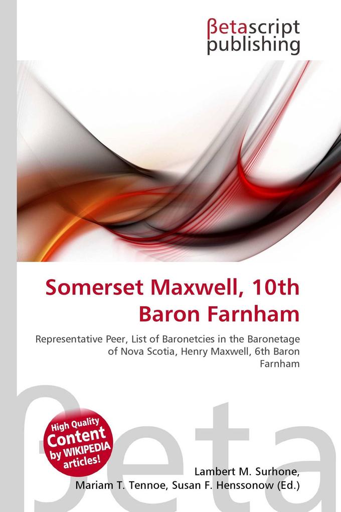 Somerset Maxwell 10th Baron Farnham