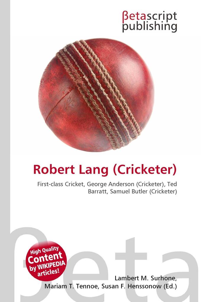 Robert Lang (Cricketer)