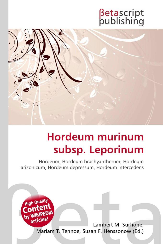Hordeum murinum subsp. Leporinum
