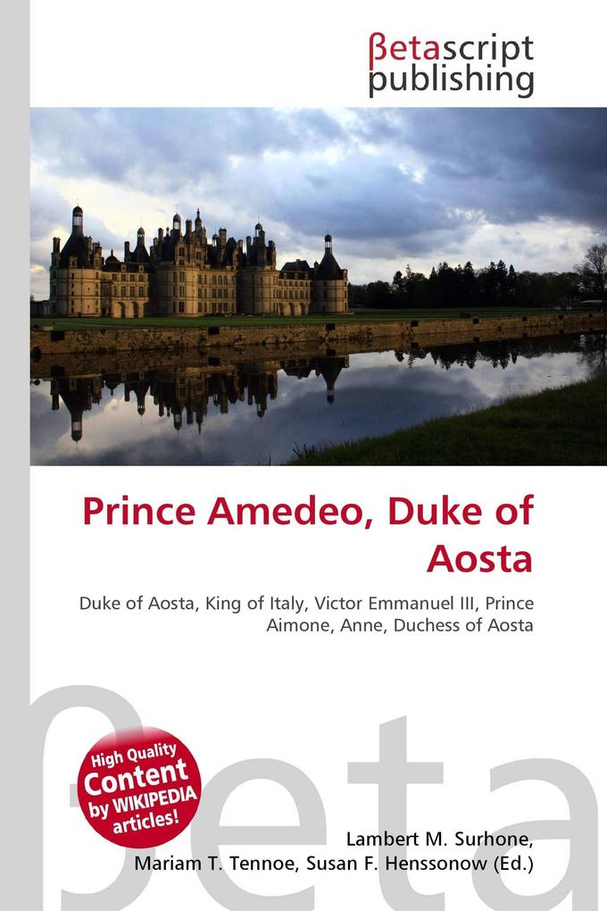 Prince Amedeo Duke of Aosta