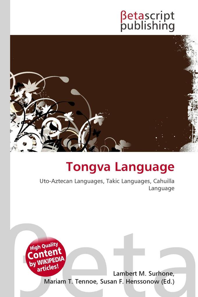 Tongva Language