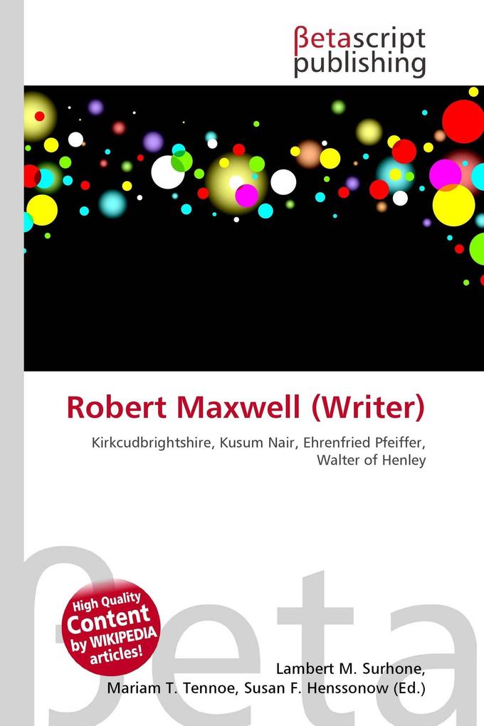 Robert Maxwell (Writer)