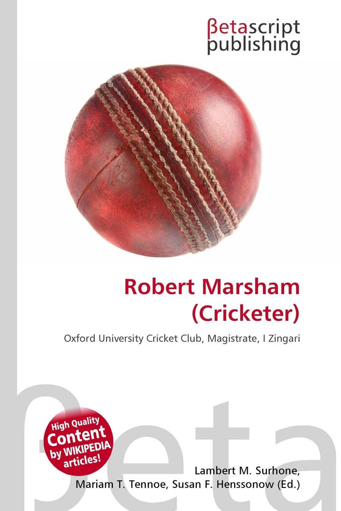 Robert Marsham (Cricketer)