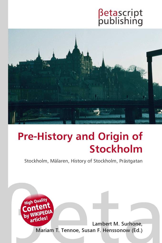 Pre-History and Origin of Stockholm