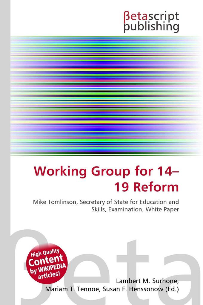 Working Group for 14-19 Reform