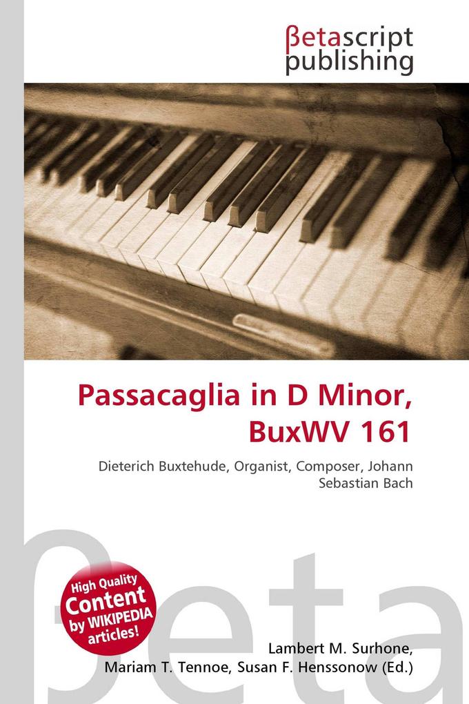 Passacaglia in D Minor BuxWV 161