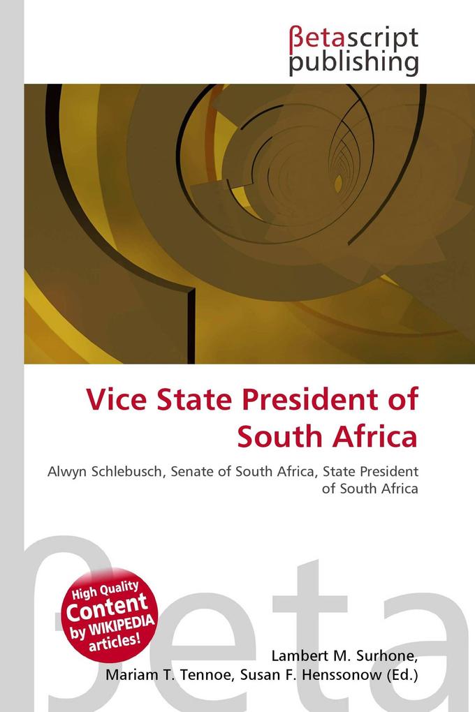 Vice State President of South Africa