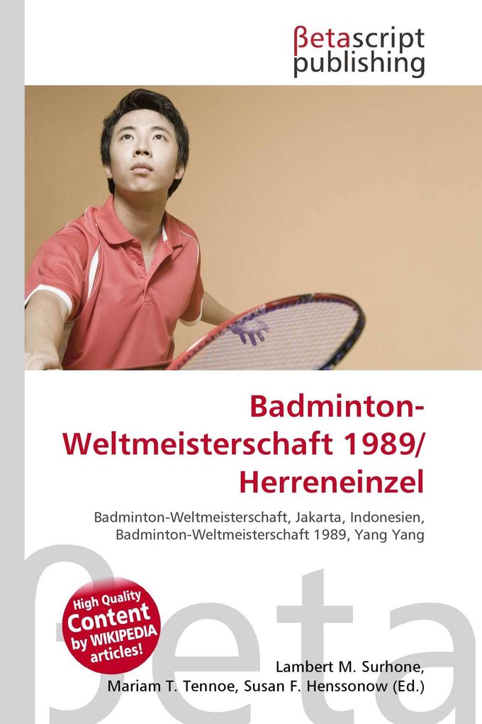 Badminton-Weltmeisterschaft 1989/Herreneinzel