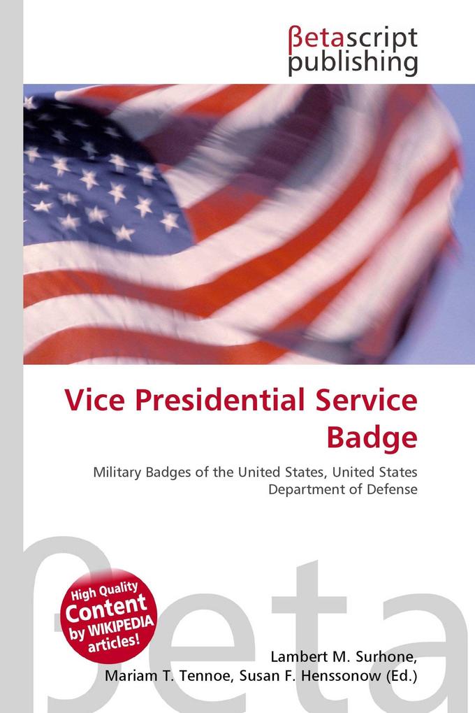 Vice Presidential Service Badge