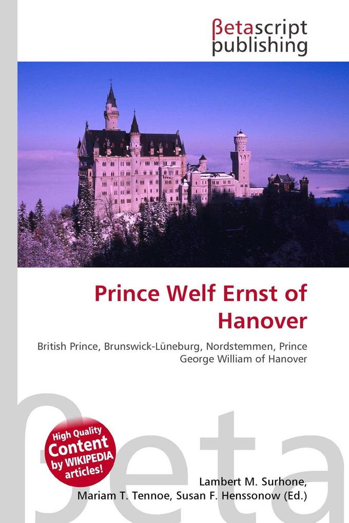 Prince Welf Ernst of Hanover