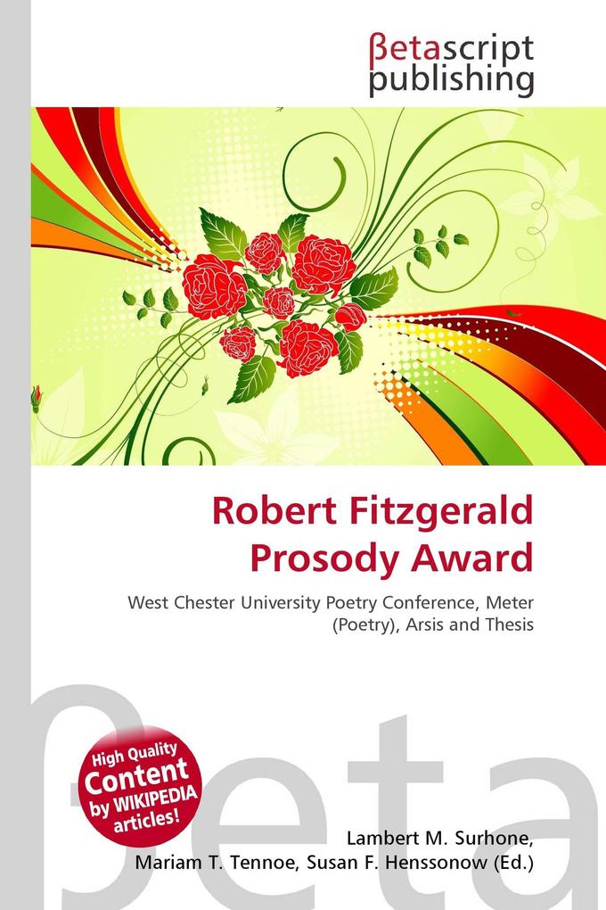 Robert Fitzgerald Prosody Award