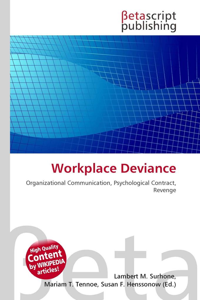 Workplace Deviance