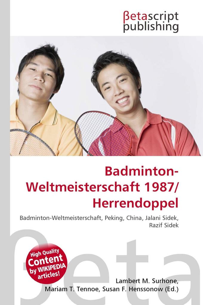 Badminton-Weltmeisterschaft 1987/Herrendoppel